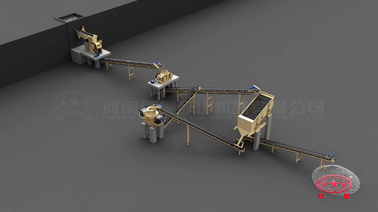 先粗、中細(xì)碎后再制砂